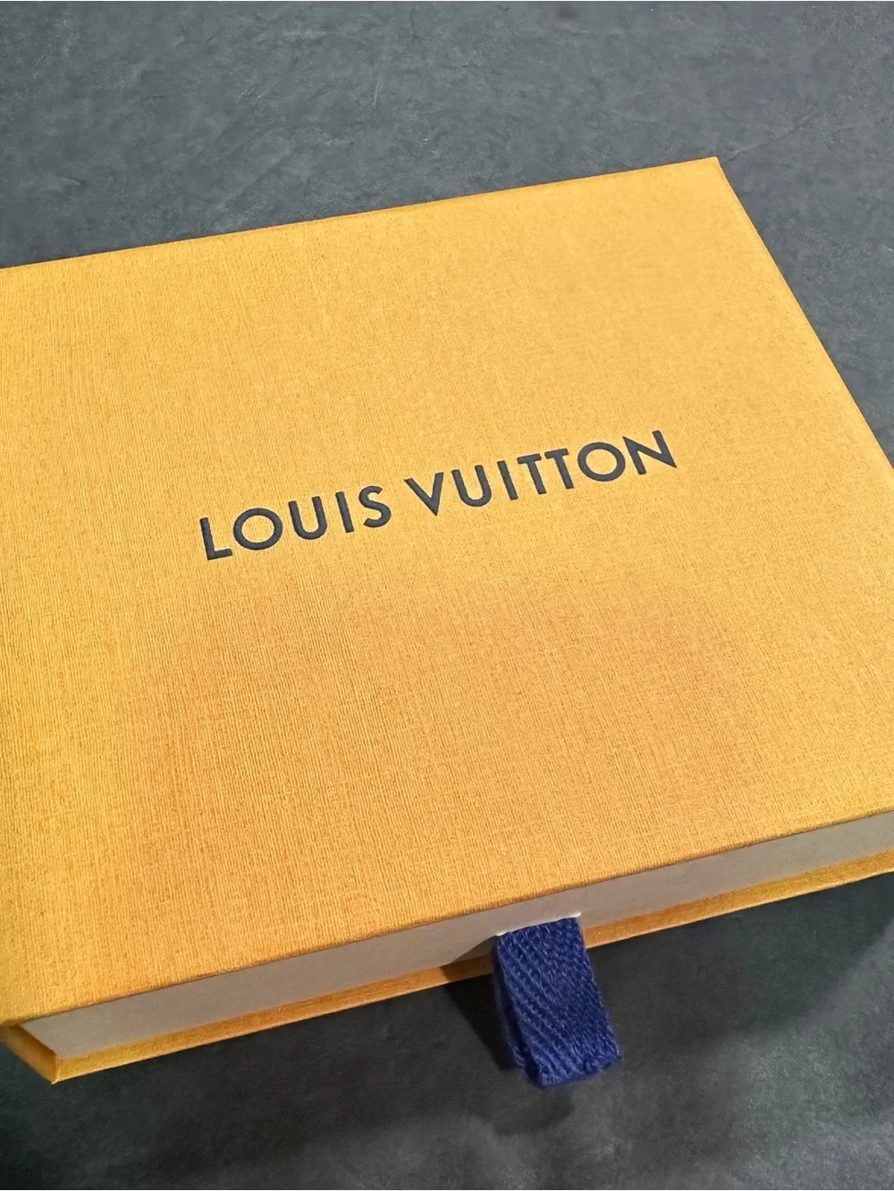 Louis Vuitton Orange Box with Blue Pull-Tab